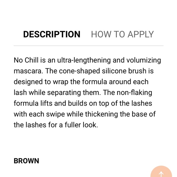 BRAND NEW mascara brown lengthening & volumizing  lavaa no chill - Picture 2 of 7